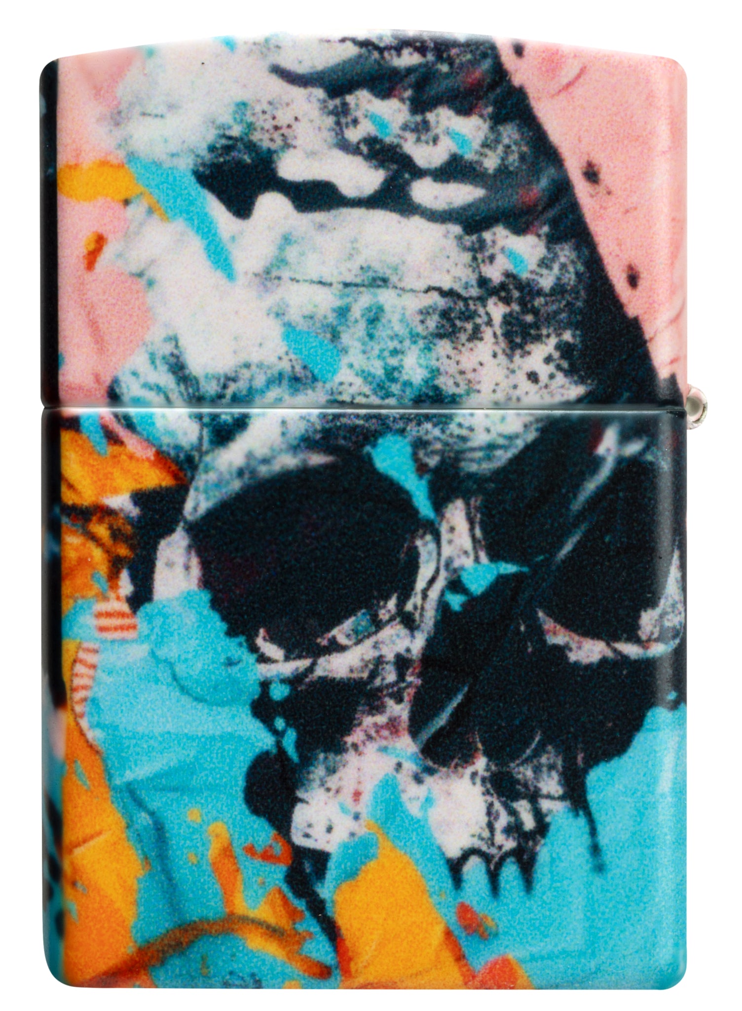 Back view of Zippo Graffiti Skull Design 540 Matte Windproof Lighter.