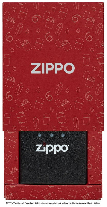 Front image of filled Top Sleeve over Bottom Gift Box (standard black gift box not included)