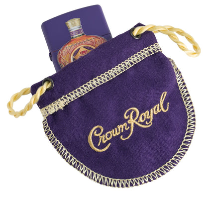 Crown RoyalÂ® Purple Matte Windproof Lighter in the Crown RoyalÂ® Pouch