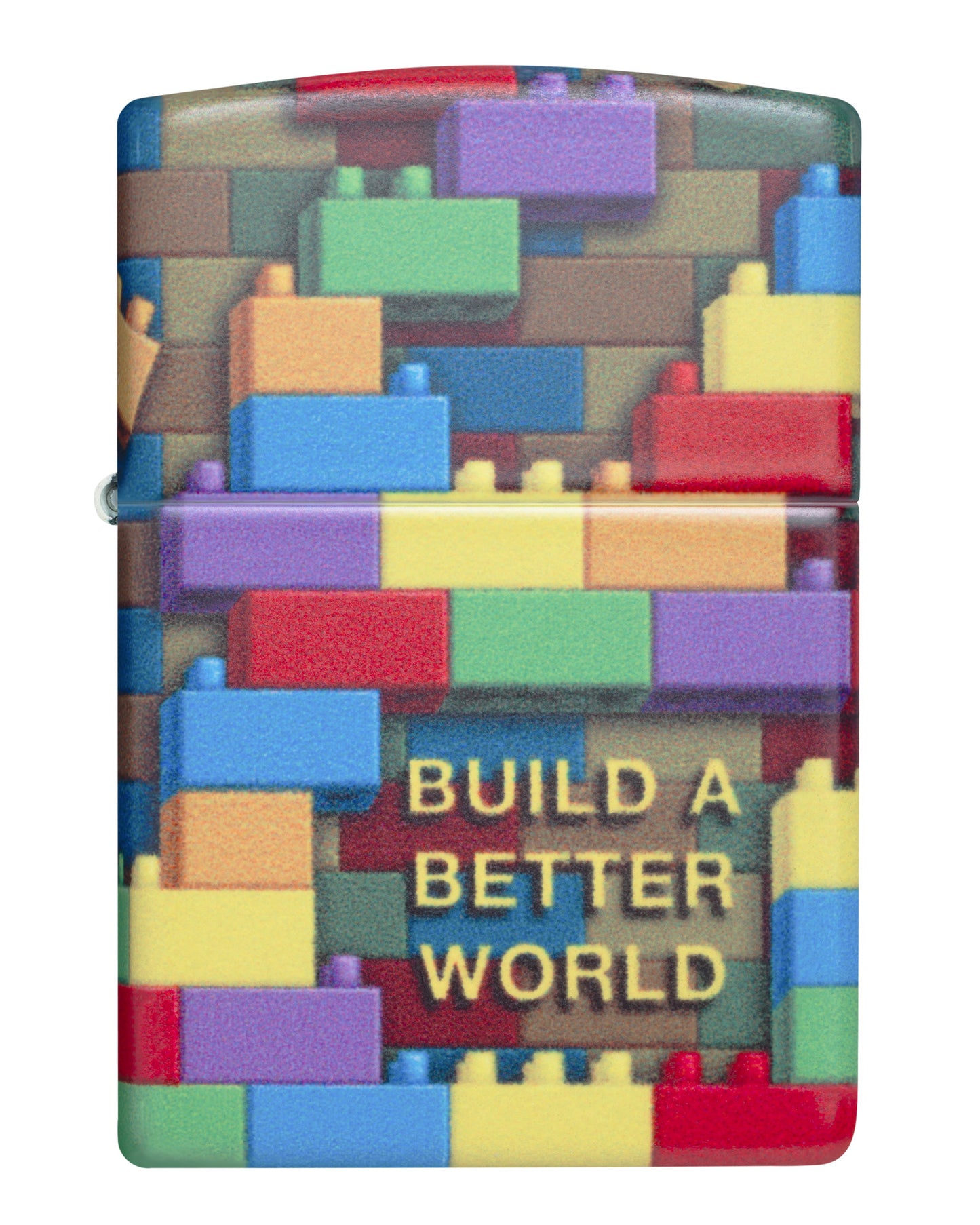 Front View of Zippo Building Blocks Bit Safe Design Windproof Lighter