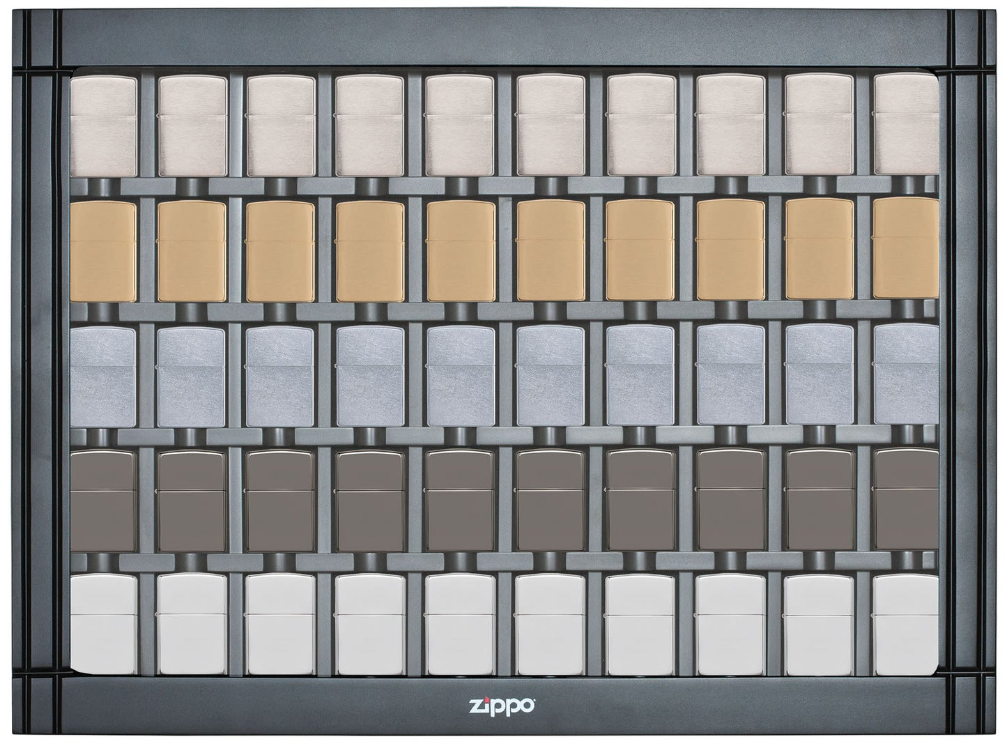 50 piece black lighter display - filled with lighters