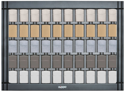 50 piece black lighter display - filled with lighters