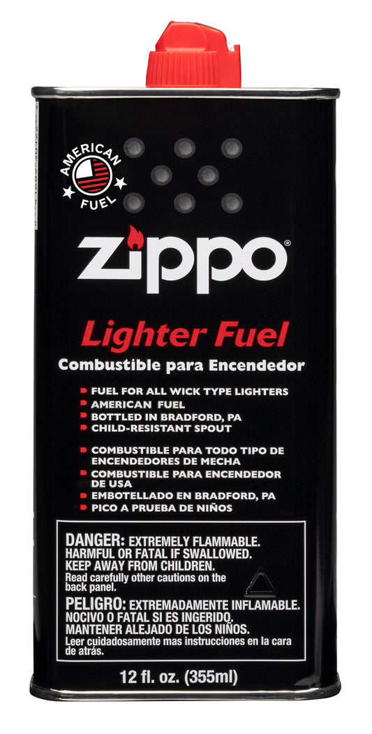 Front of  Zippo Lighter Fuel - 12 oz.